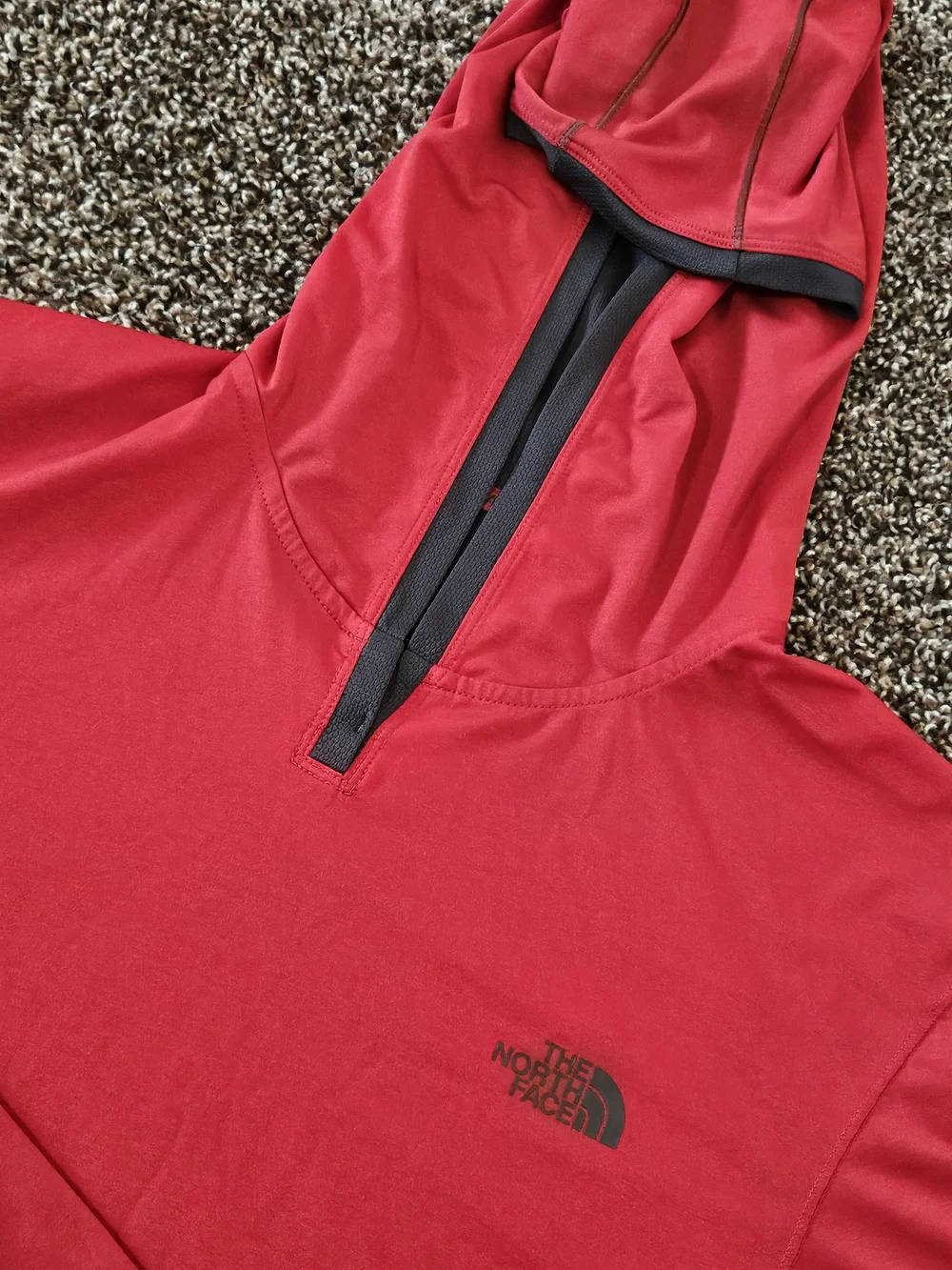 The North Face Red Hooded Pullover